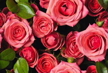 bouquet of red roses