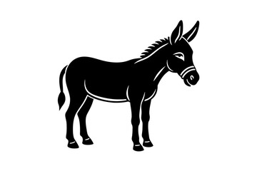mule silhouette vector illustration