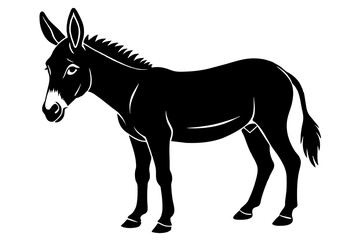 mule silhouette vector illustration