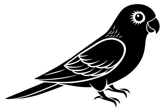 recommend clip art: lovebird silhouette vector illustration