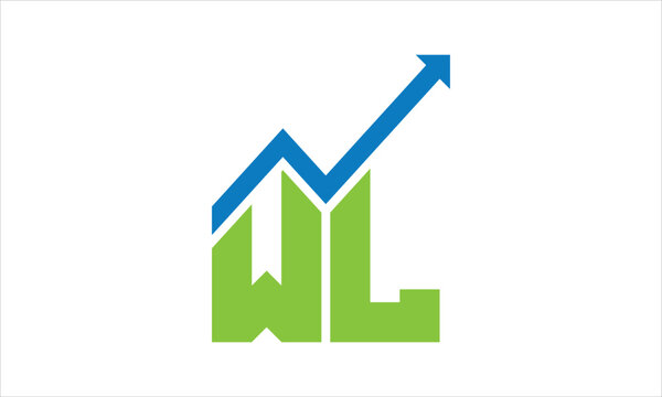 WL financial logo design vector template.