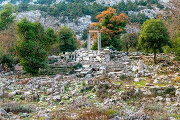 Termessos ancient city the amphitheatre. Termessos is one of Antalya -Turkey's most outstanding...