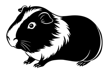guinea pig silhouette vector illustration