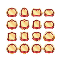 赤と金の受賞権威ランキングバッジアイコン