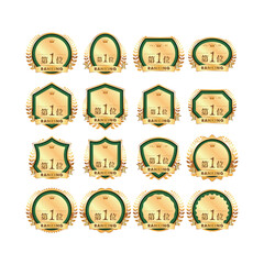 緑と金の受賞権威ランキングバッジアイコン