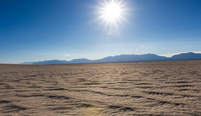 The Alkali Flats landscape at White Sands NP. - obrazy, fototapety, plakaty