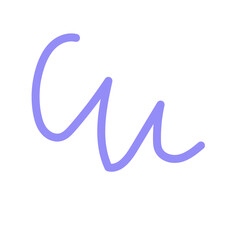 Blue lines squiggly decoration 