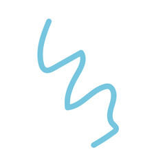 Blue lines squiggly decoration 