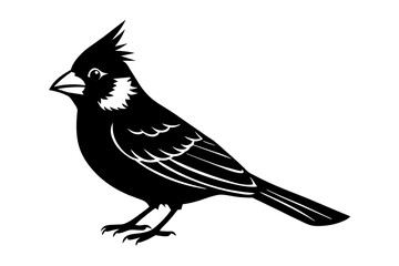 cardinal silhouette vector illustration