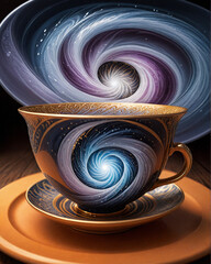 A Surreal  Galaxy In A Teacup (2)