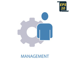management icons  symbol vector elements for infographic web