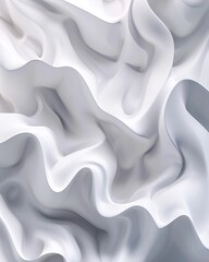 Fototapeta premium white geometric waves background