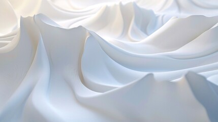 Obraz premium white geometric waves background