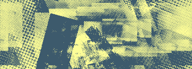 Abstract halftone grunge texture background image.