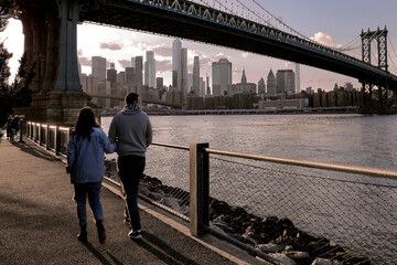 panoramic views of the New York City Manhattan - 768302876