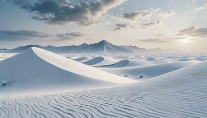 Dramatic art work in the desert with sand dunes - obrazy, fototapety, plakaty