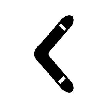 recommend clip art: Boomerang icon on white.