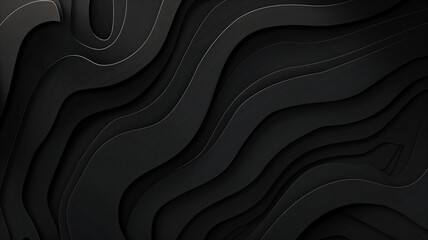 Black and Gray Abstract Waves