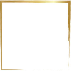 Grunge square golden frame. Luxury element