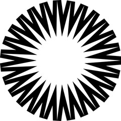 Star geometric shapes. Element bold line