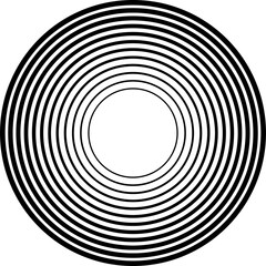 Circle line gradient. Geometric design element