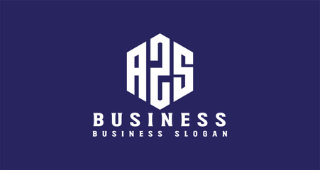 Creative AZS logo Design in Hexagon shape for a Modern Brand Identity