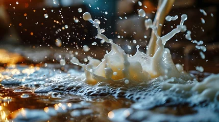 Rolgordijnen splash of milk © jamesv