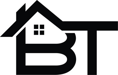 vector BT house logo