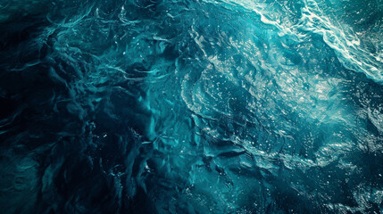 Beautiful deep blue sea texture . Generative Ai