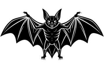 bat silhouette vector illustration