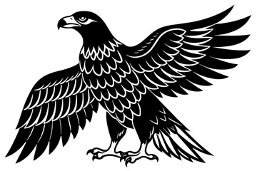 eagle silhouette vector illustration