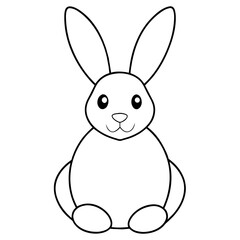 Obraz premium easter bunny fine line