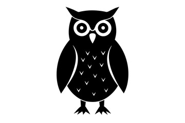 owl silhouette vector illustration