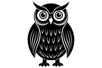 owl silhouette vector illustration