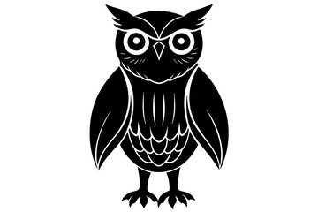 owl silhouette vector illustration