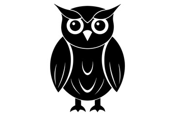 owl silhouette vector illustration