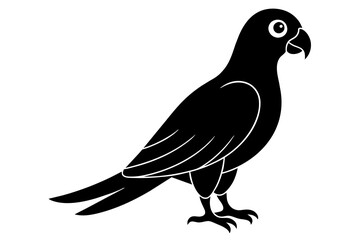 parrot silhouette vector illustration