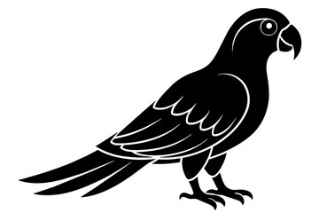 Fototapeta premium parrot silhouette vector illustration