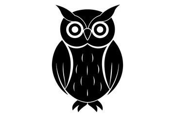 owl silhouette vector illustration