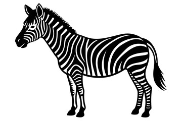 zebra silhouette vector illustration