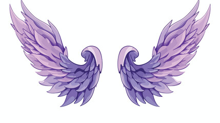Angel Wings Clipart flat vector