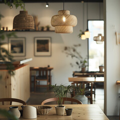 Stylish Scandinavian Interior Design with Warm Lighting