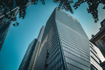 Obraz premium Modern architecture of skyscrapers in London