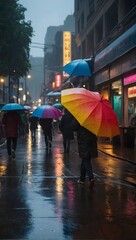 Urban Drizzle: Solitude Amongst the City Showers