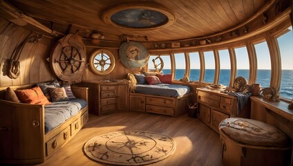 Nautical Nook: Pirate-Themed Adventure Zone with Handmade Details