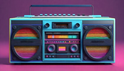 Retro radio cassette player