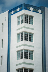 facade of a building Artdeco miami 