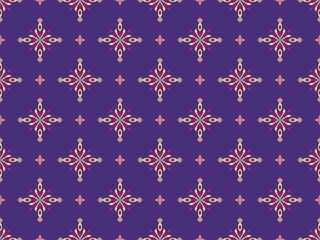 asian ikat seamless pattern traditional design illustration for background carpet clothing and home decoration 