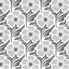 Geometrical Retro Florals Background Wallpaper