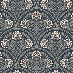 Shell Grotto Baroque Designs in Fabric, Wallpaper and Textures